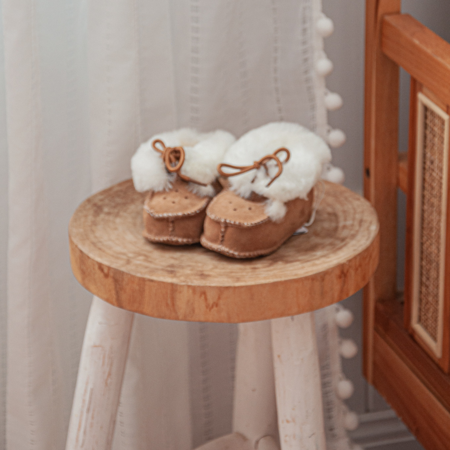 Sheepskin Baby Booties