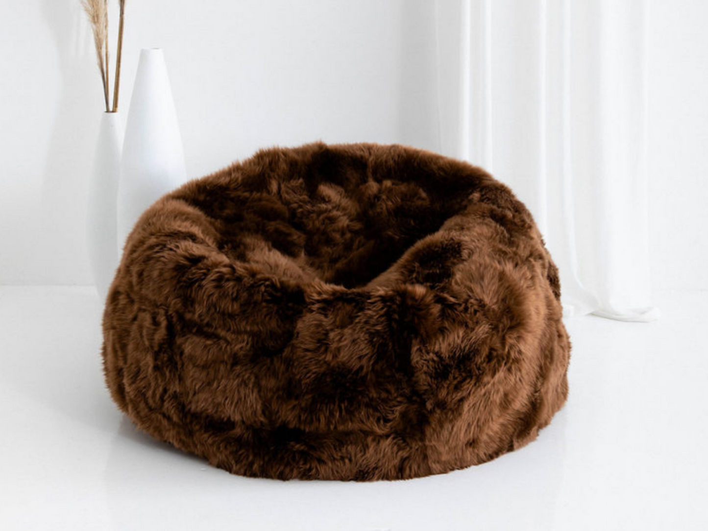 Long Wool Bean Bag