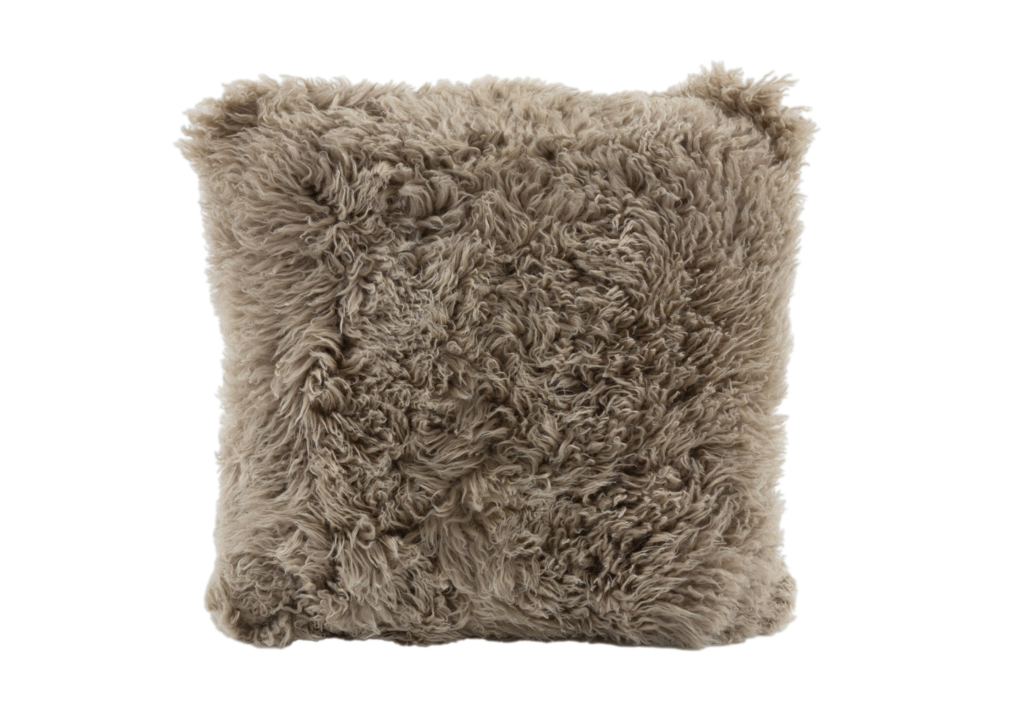 Double Sided Curly Long Wool Cushion