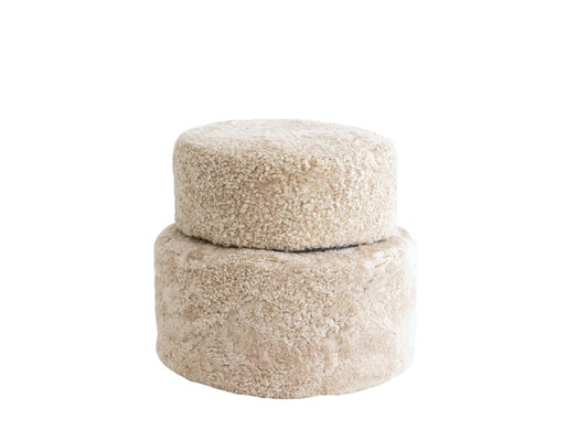Shorn Curly Pouffe