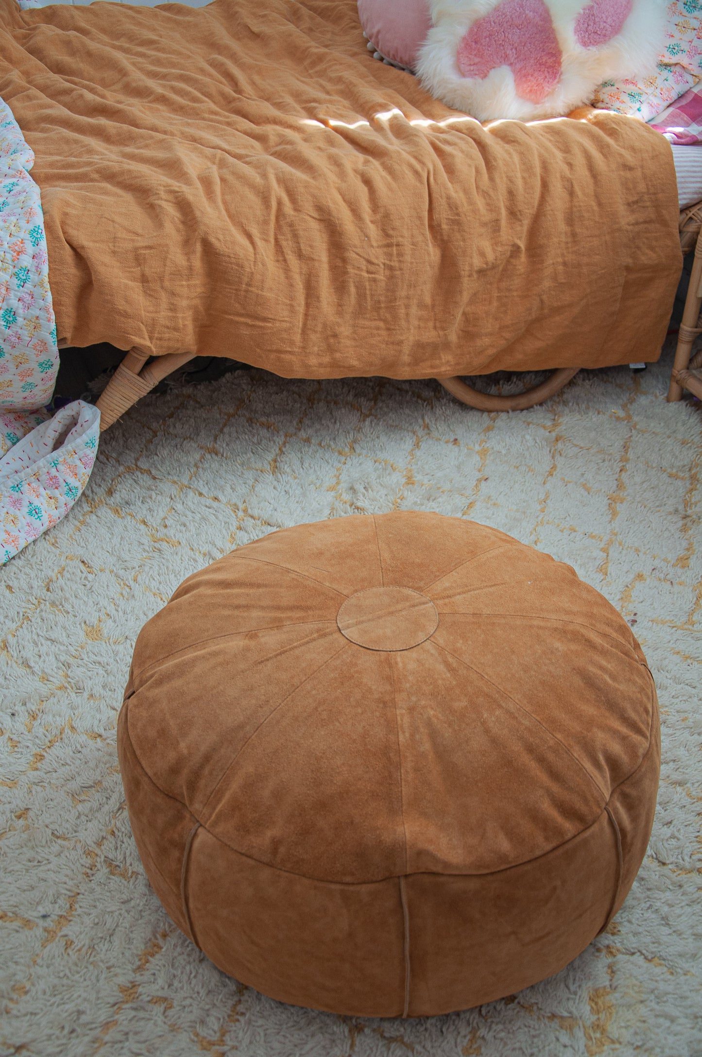 Leather Ottoman