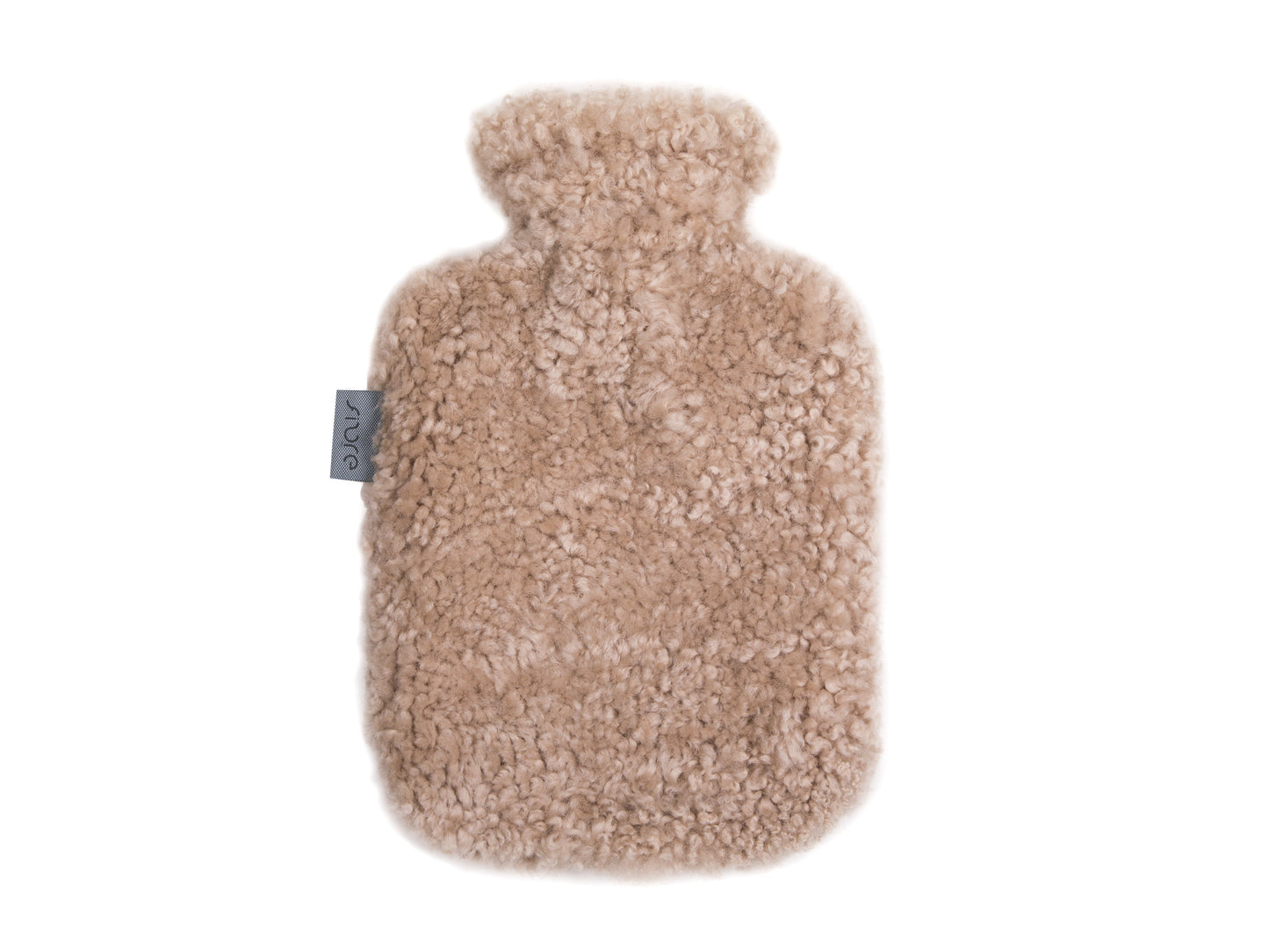 Curly Shorn Sheepskin Hot Water Bottle Cover with Bottle