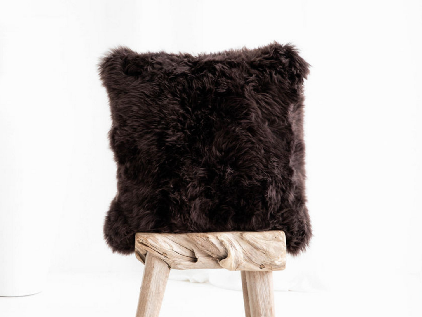 Long Wool Cushion with Feather Down Fill