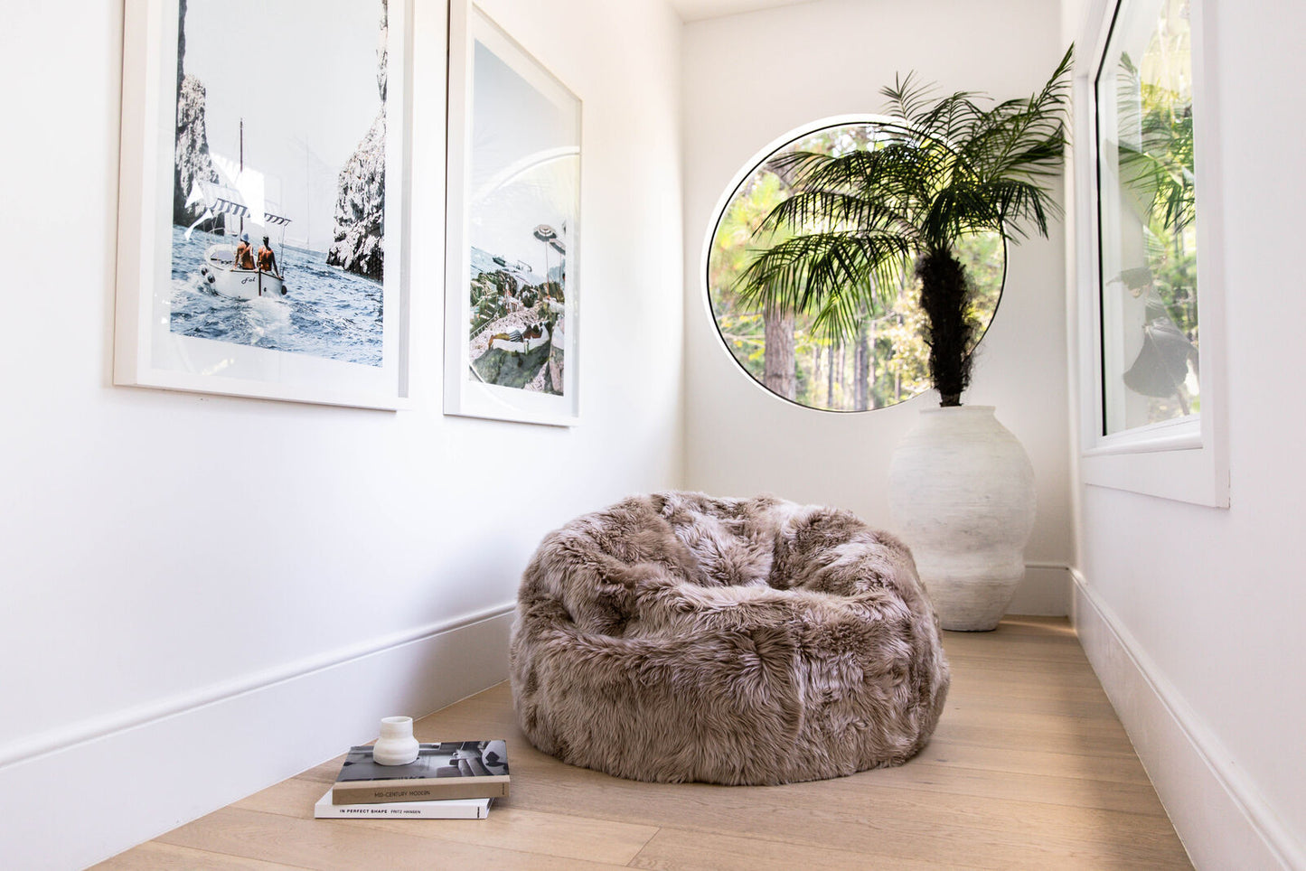 Long Wool Bean Bag