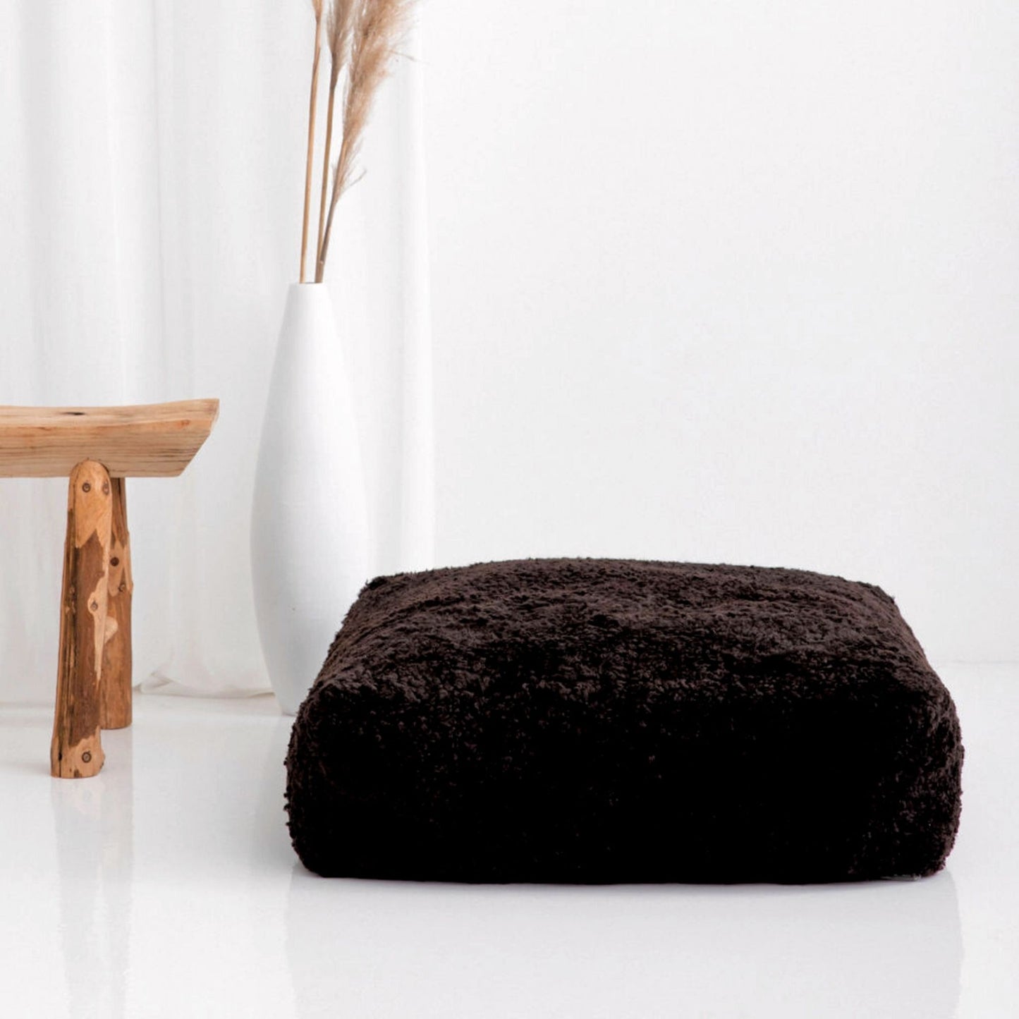 Shorn Curly Moroccan Floor Cushion