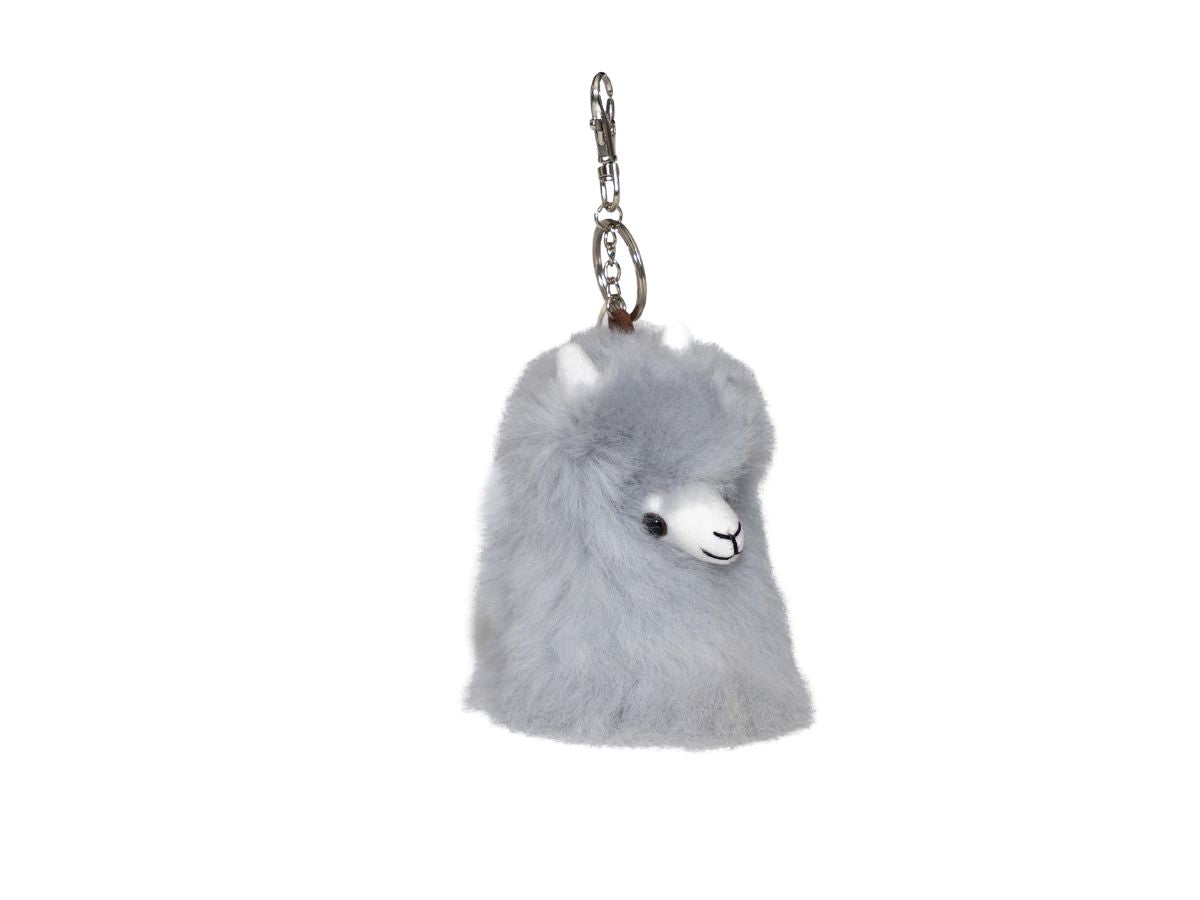 Alpaca Head Key Ring