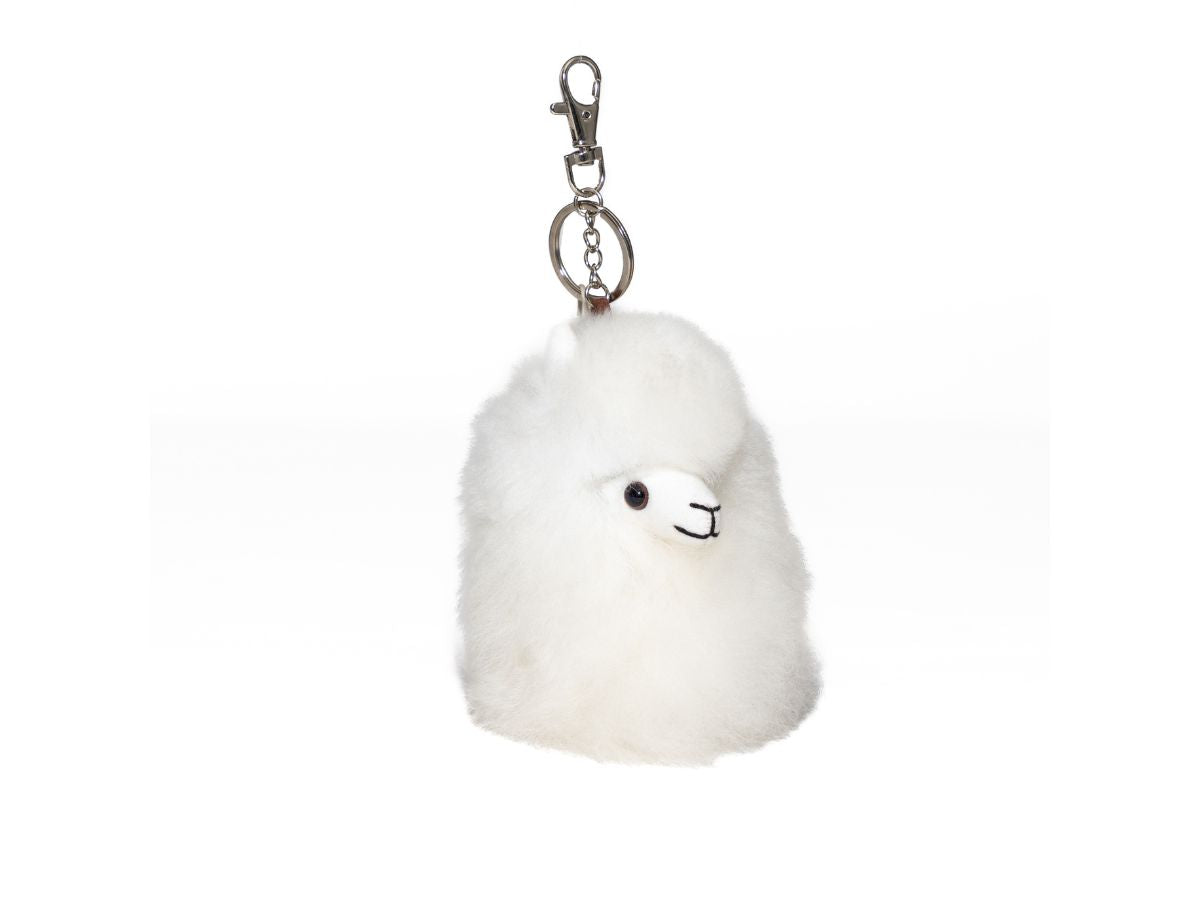 Alpaca Head Key Ring