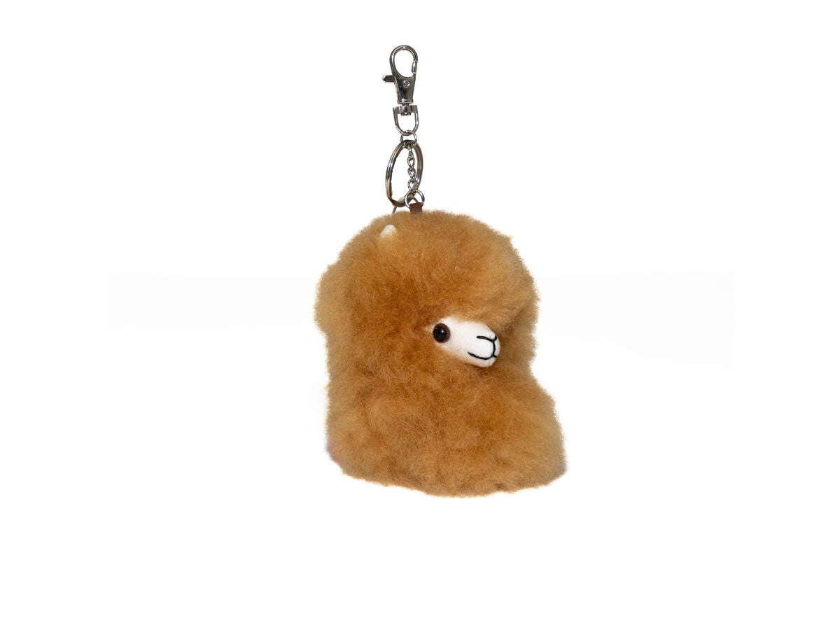 Alpaca Head Key Ring