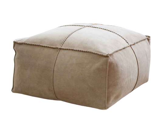 Leather Ottoman