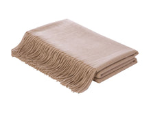 Load image into Gallery viewer, Flatweave Camel Hair Throw
