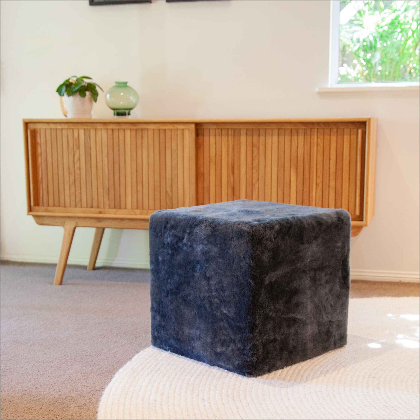 Shorn Sheepskin Cube