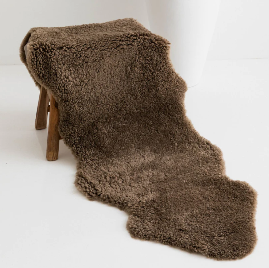 Shorn Curly Double Rug – Fibre by Auskin Australia